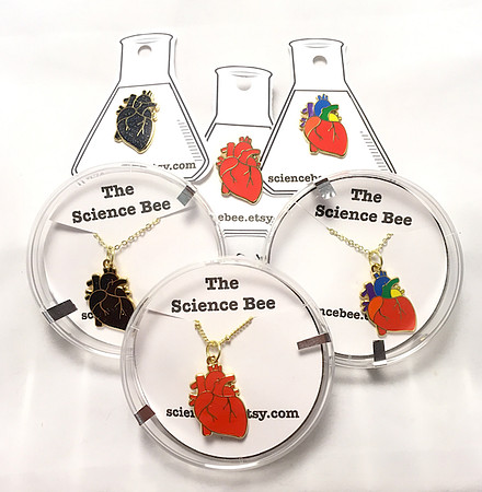 enamel heart pins