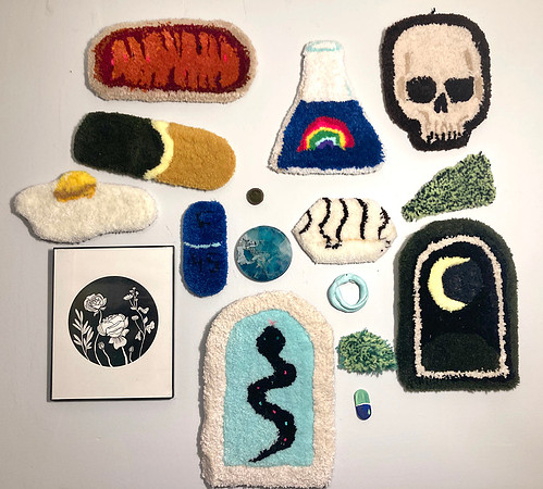 Tufted wall hangings
